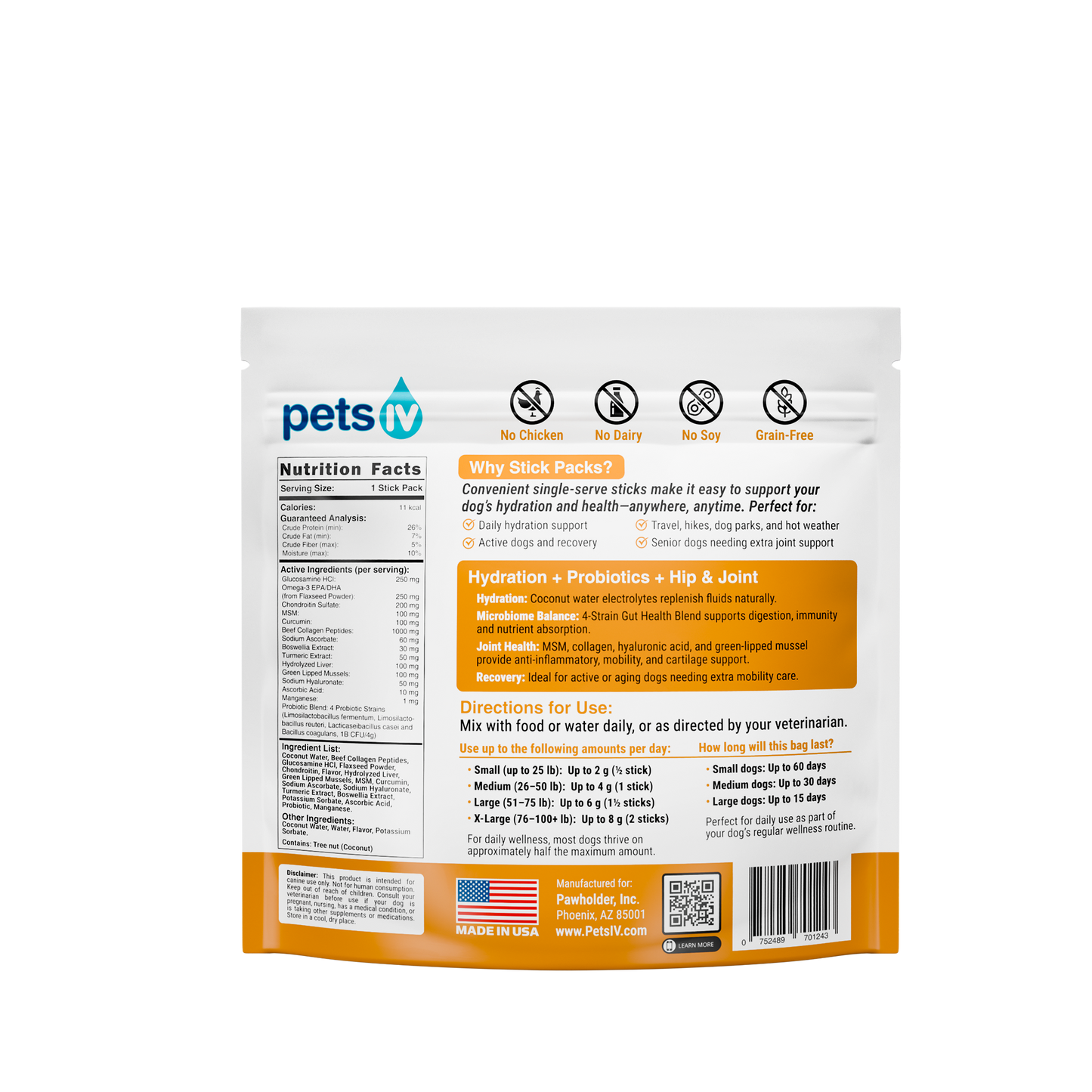 Hydration + Probiotics + Hip & Joint